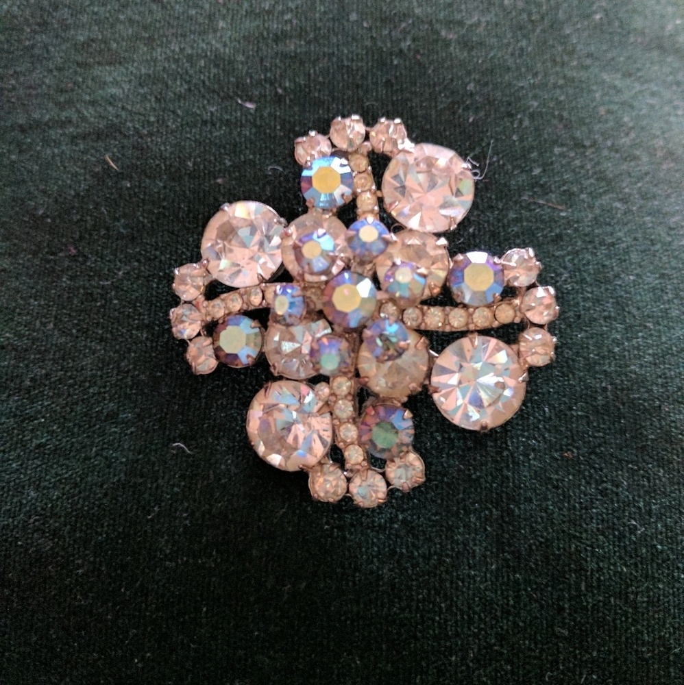1940s Rhinestone Pin